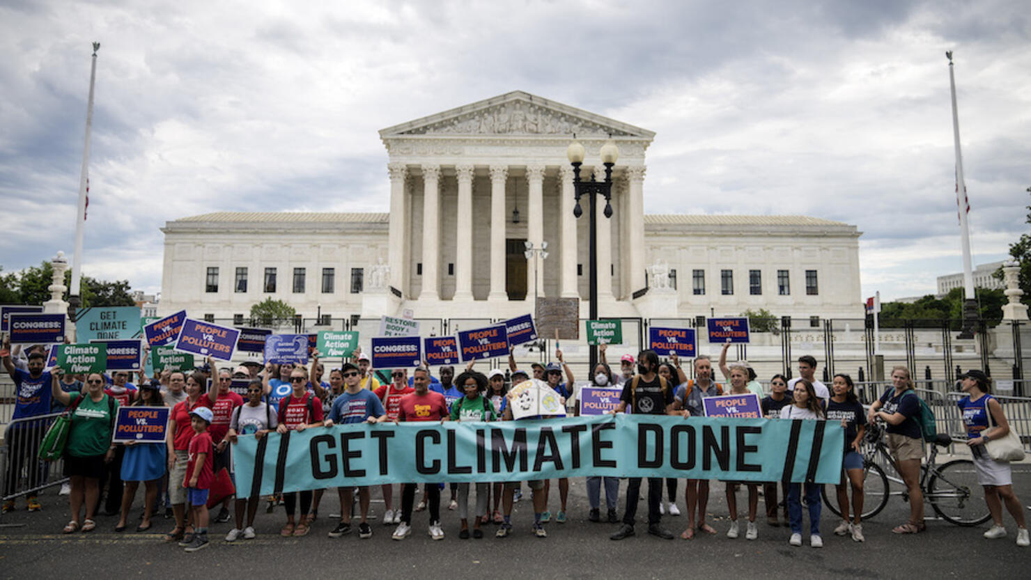 Climate Activists Rally Outside The Supreme Court Over Their Recent EPA Decision