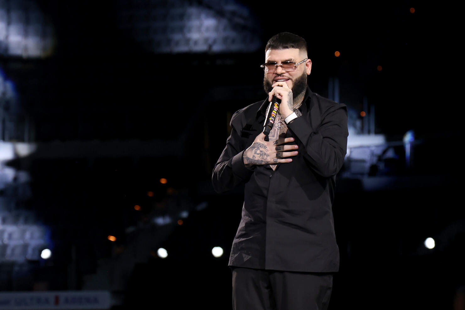 Miami, USA. 02nd Nov, 2019. Singer Pedro Capo speaking with Telemundo at  the iHeartRadio Fiesta Latina 2019 at the American Airlines Center on  November 2, 2019 in MIami, Florida Credit: The Photo