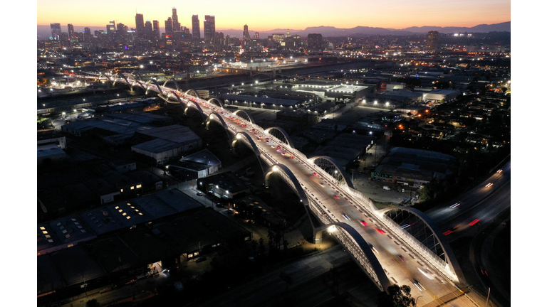 New 6th Street Viaduct Bridge Opens In Los Angeles