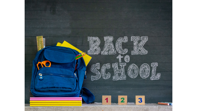 School Supplies On Table