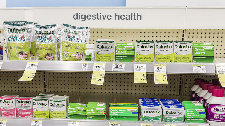 Miami Beach, Florida, Walgreens pharmacy, digestive health, Dulcolax laxative aisle