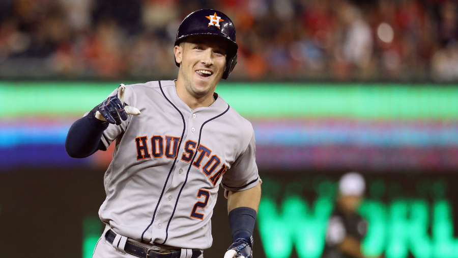 Alex Bregman shared adorable photos of his son in a candid