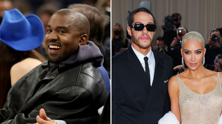 Kanye West, Pete Davidson & Kim Kardashian