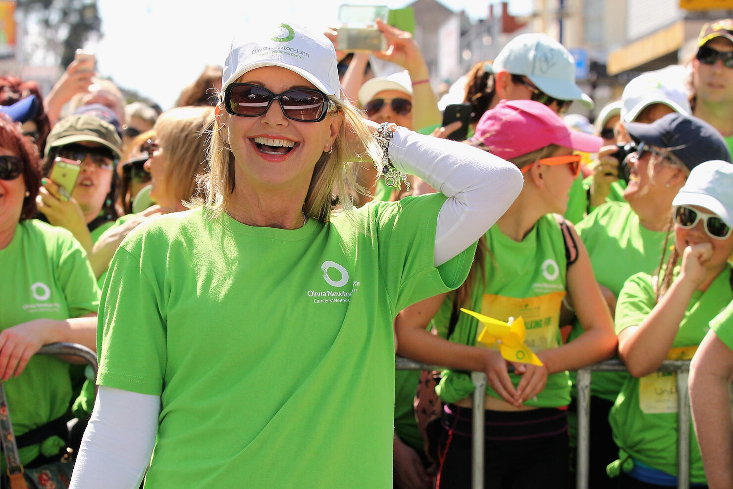 Olivia Newton-John Leads The Wellness Walk in Melbourne