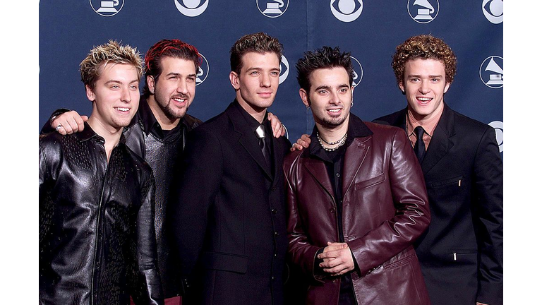 The popular pop group 'N Sync pose for photographe