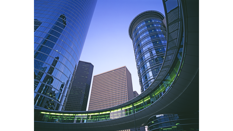 Low angle view of office buildings