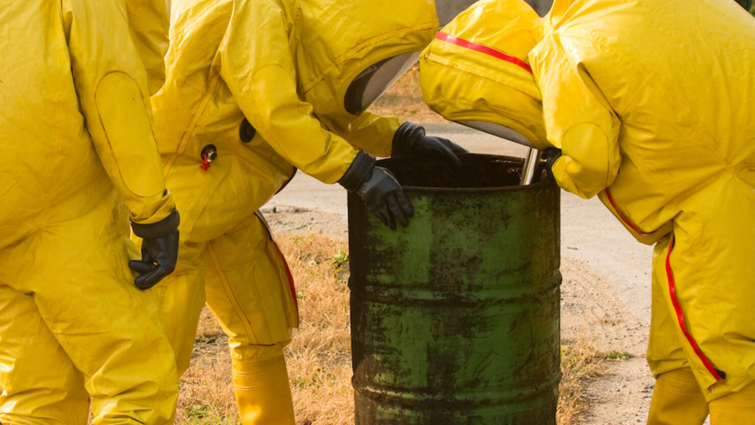 Collecting hazardous material