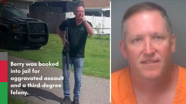 White Man Arrested After Pulling Rifle On Black Landscapers In Viral Video