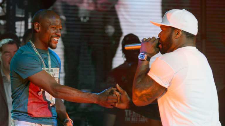 50 Cent Takes Digs At Floyd Mayweather Over Boxer's Gucci Support