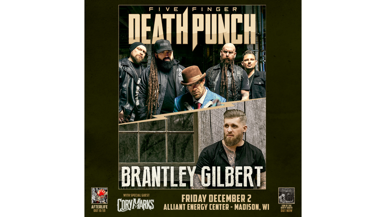 Five Finger Death Punch to Tour With Country Star Brantley Gilbert