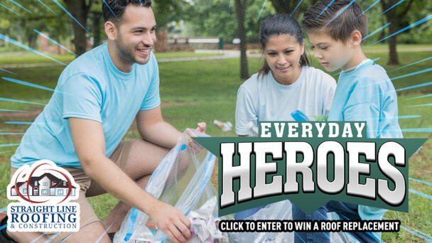 Straight Line Roofing #EverydayHeroes Roof Replacement Giveaway!