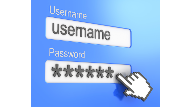 Website homepage for user login