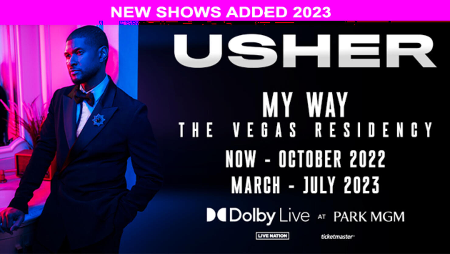 Usher extends his Las Vegas Residency! (March – July 2023)