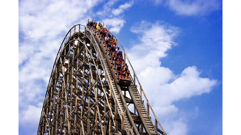 El Toro wooden roller coaster at Great Adventure Park