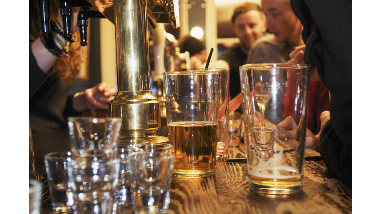  riotous drinking party in public bar 