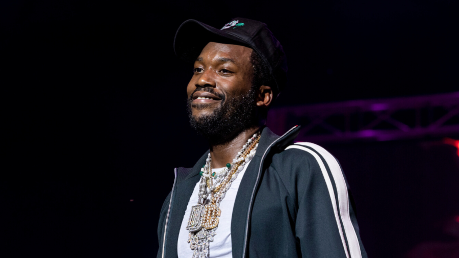 Meek Mill graced the carpet in a 'Freedom' shirt. - Here's What