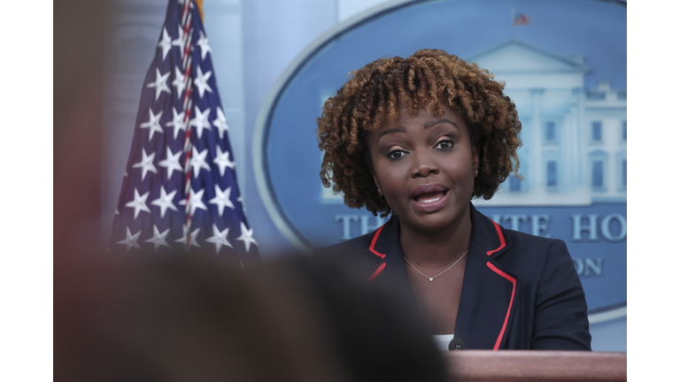 Media Briefing Held At The White House By Press Secretary Jean-Pierre