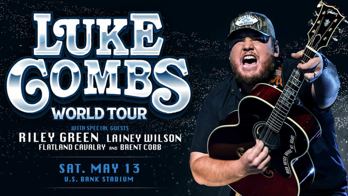 Luke Combs at U.S. Bank Stadium K102