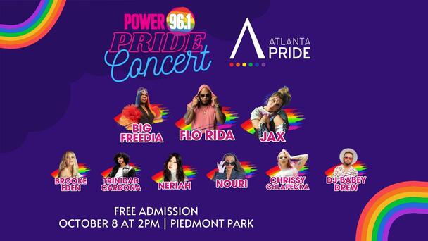Our Atlanta Pride Concert is back in Piedmont Park on Oct 8.