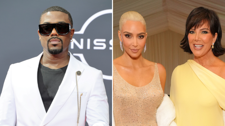 Ray J, Kim Kardashian and Kris Jenner