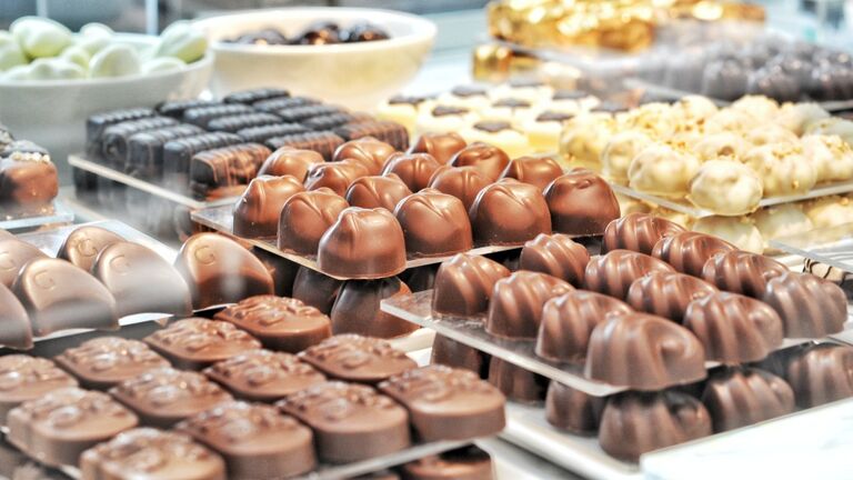 Various Chocolates For Sale In Store