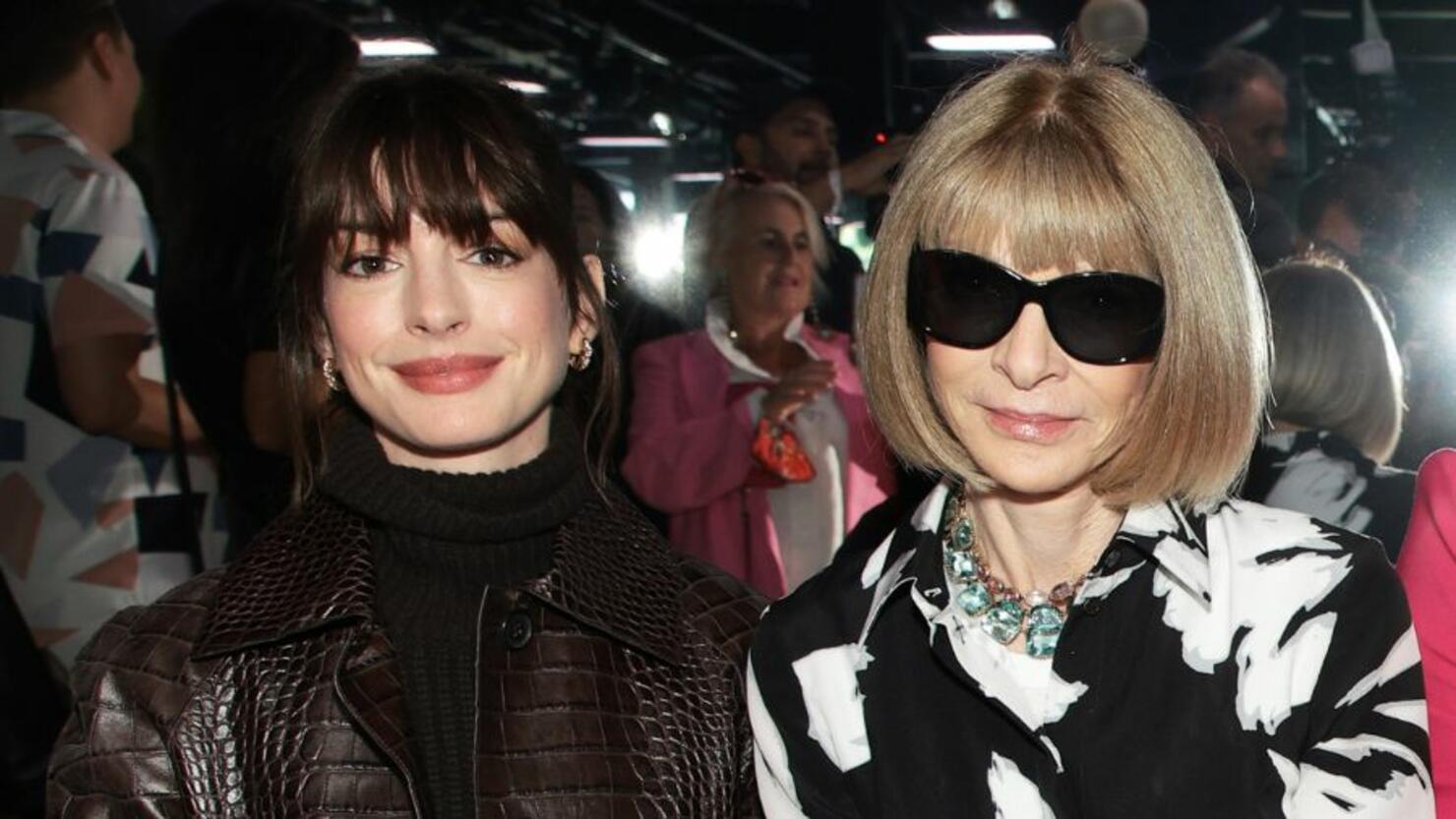 Anne Hathaway References 'Devil Wears Prada' In Front Of Anna Wintour |  iHeart