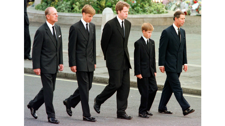 (L to R) The Duke of Edinburgh, Prince W