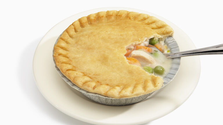 Chicken Pot Pie and fork