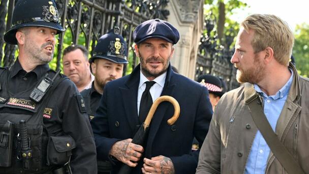 David Beckham Waited Over 12 Hours To Pay His Respects To Queen Elizabeth