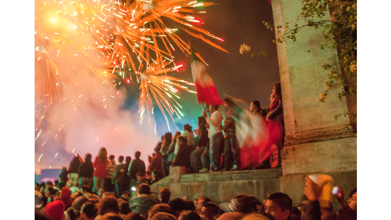 San Miguel de Allende, GTO, Mexico - September 15, 2014: Dia del Grito, Mexican Independence Day