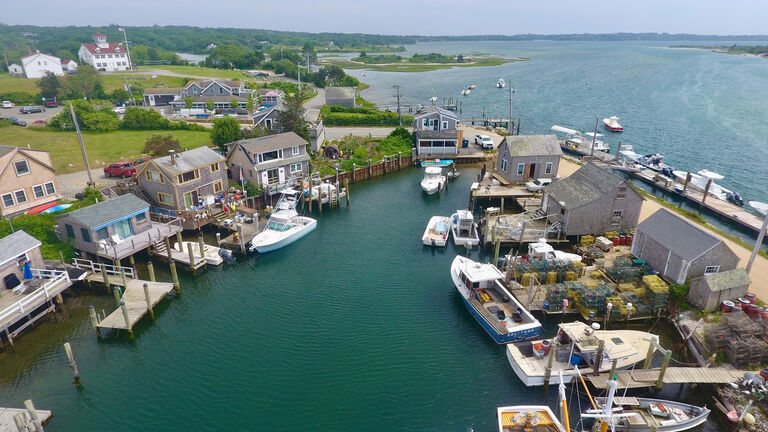 Menemsha Harbor Aerial at Martha’s Vineyard