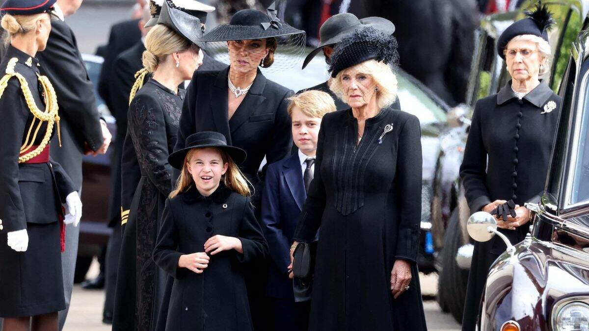 Meghan Markle Arrived at Queen's Funeral With Kate Middleton and Kids