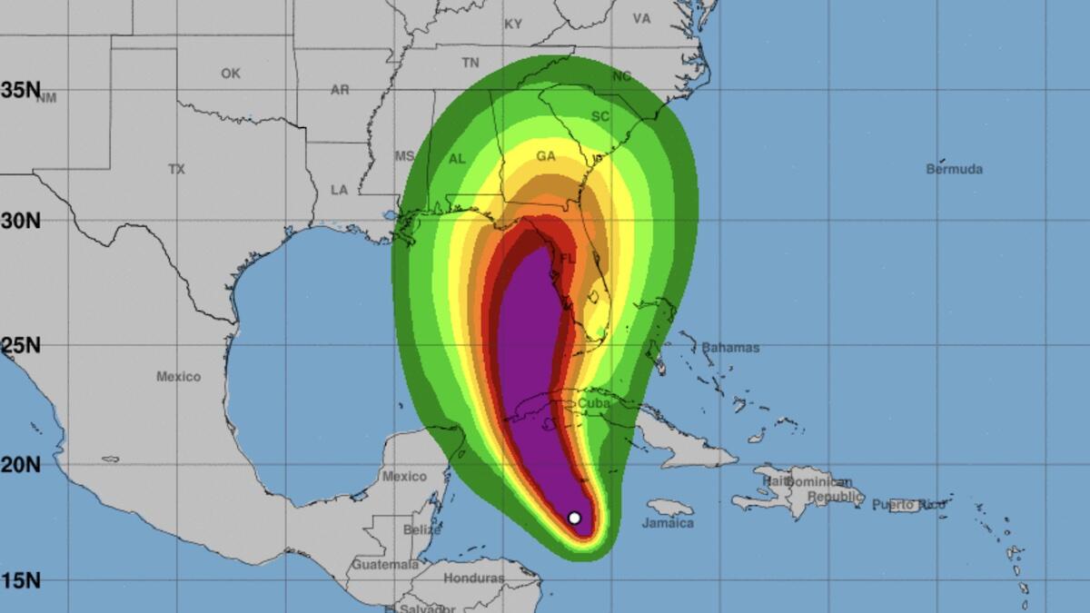 Ian Becomes Hurricane Expected To Strengthen Again Before Reaching Florida Iheart 4286