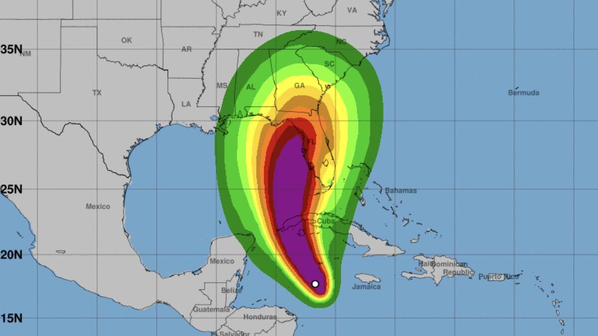 Ian Becomes Hurricane Expected To Strengthen Again Before Reaching Florida Iheart 2998