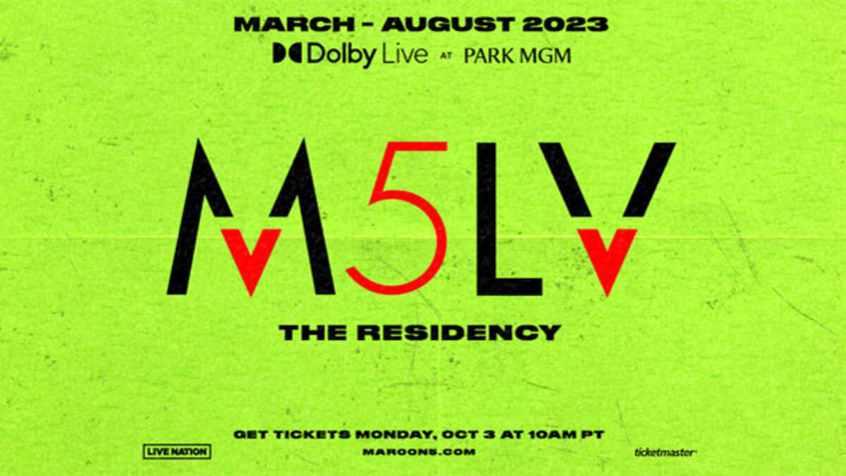Maroon 5 The Vegas Residency (March Aug 2023) KOST 103.5