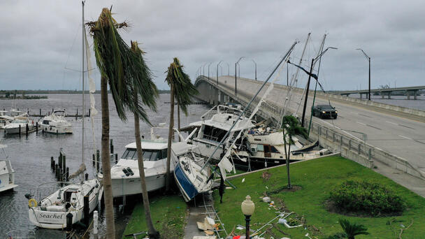 Timelapse Videos Show Hurricane Ian's Destruction In Florida