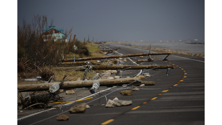 Storm Damaged Electricity Poles