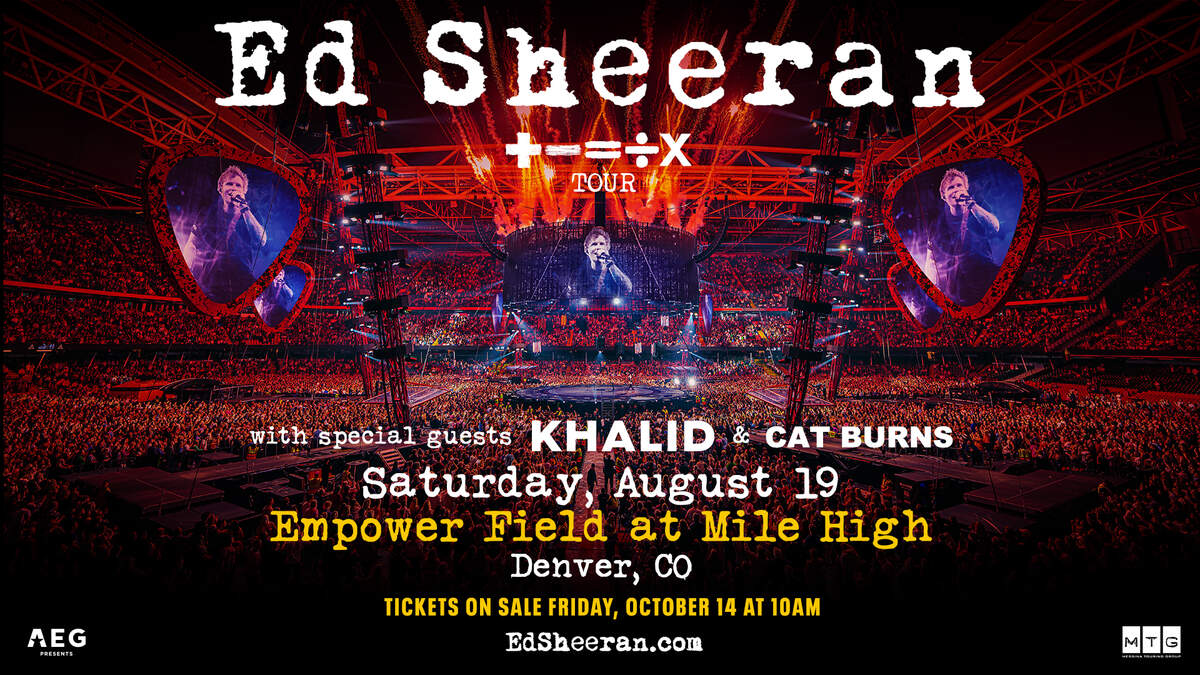 Win Free Tickets To See Ed Sheeran When He Performs at Empower Field on  8/19/23