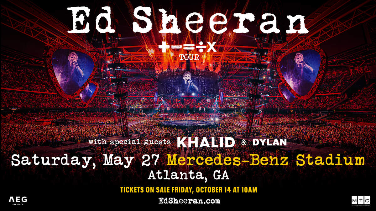 Ed Sheeran's + + ÷ x Tour in Atlanta May 27th, 2025 MercedesBenz