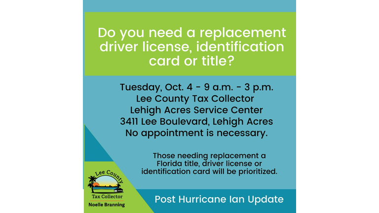 Lee County Tax Collector Flyer