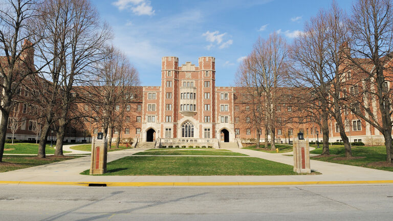 Classic Architecture Cary Quadrangle Purdue University Student Dormitory Building