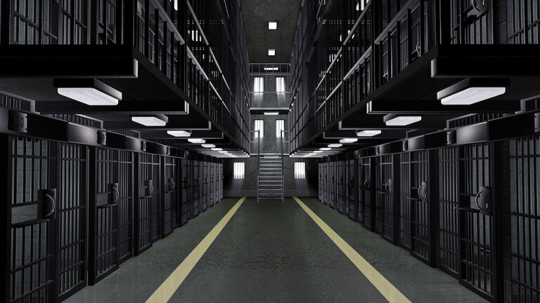 Interior views of traditional prison