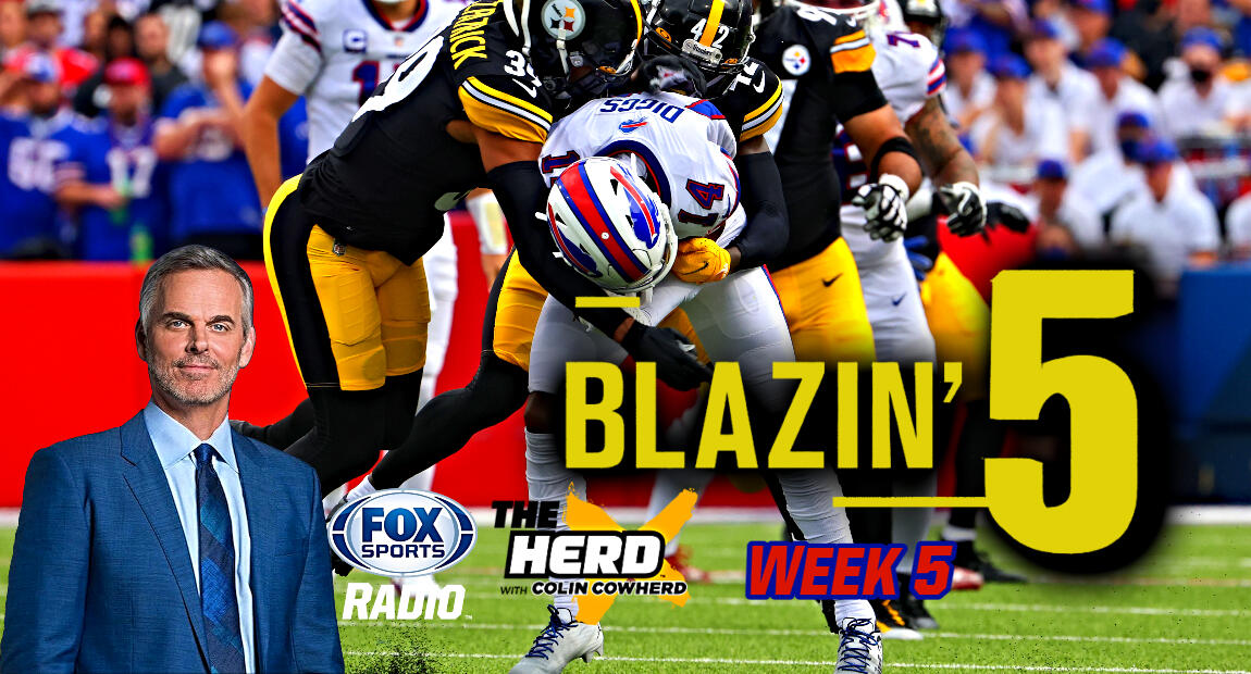 Blazing Five: Colin Cowherd Gives His 5 Best NFL Bets For Week 7