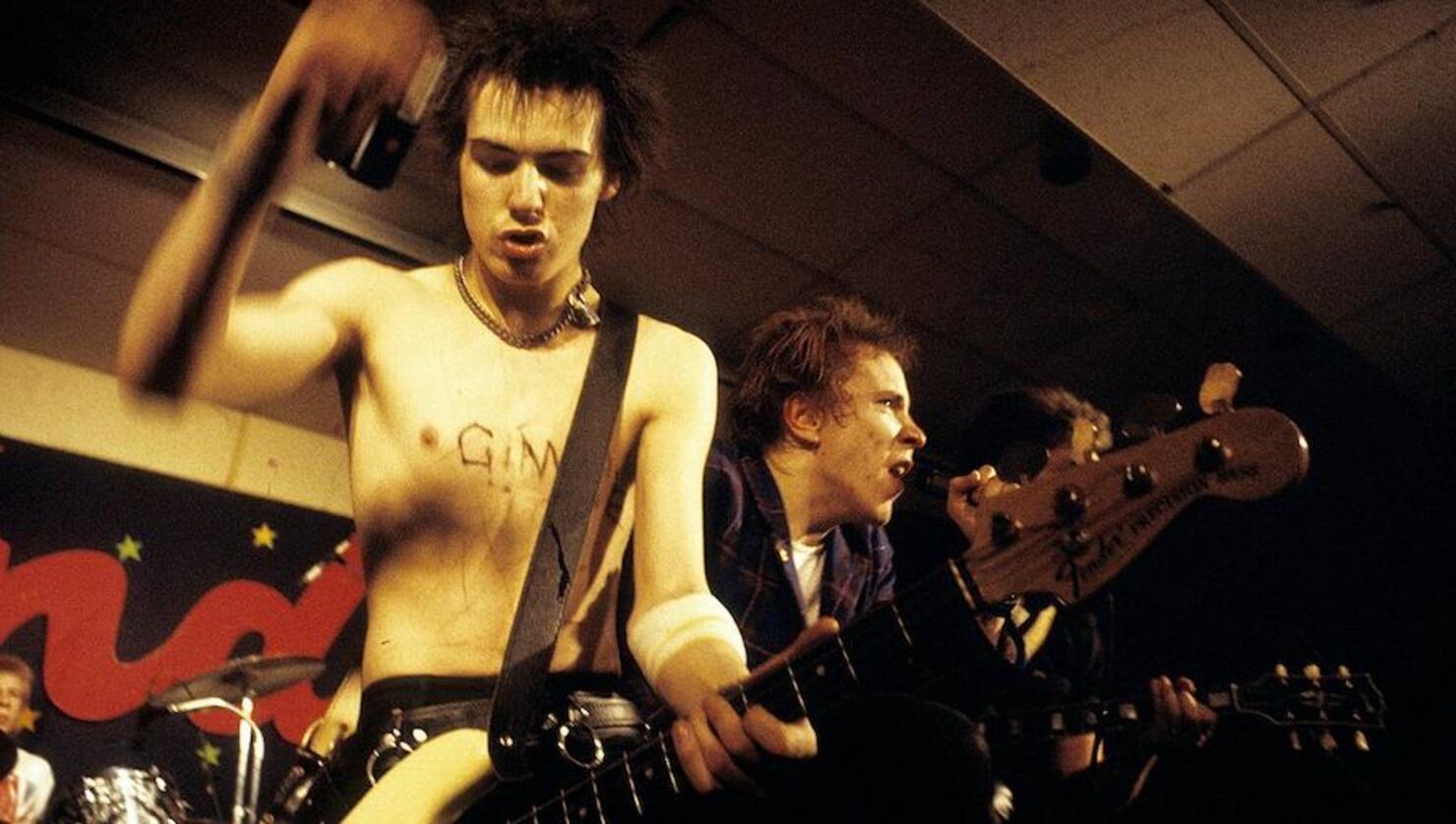 Photo of Sid VICIOUS and Johnny ROTTEN and SEX PISTOLS