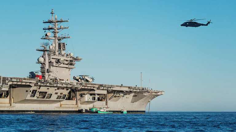 US Navy Aircraft Carrier