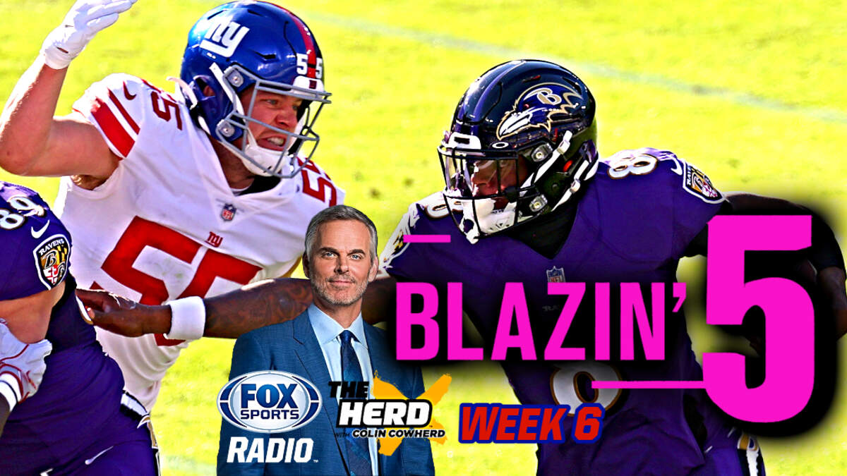 Colin Cowherd's Week 17 Blazing 5 (2022) - Slackie Brown Sports & Culture