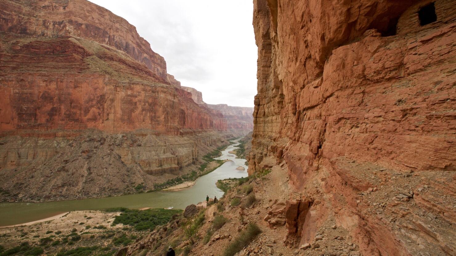 High angle view of Colorado River, Grand Canyon, Arizona, USA