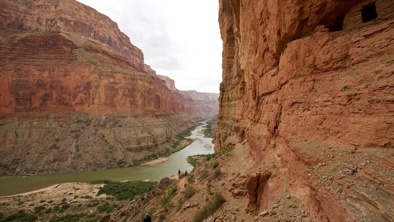 High angle view of Colorado River, Grand Canyon, Arizona, USA