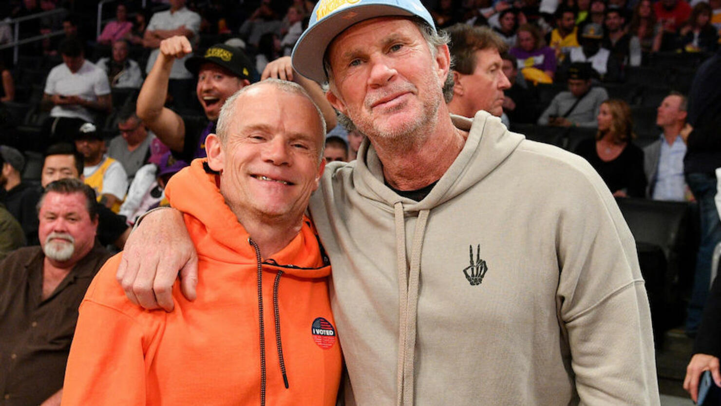 Celebrities At The Los Angeles Lakers Game