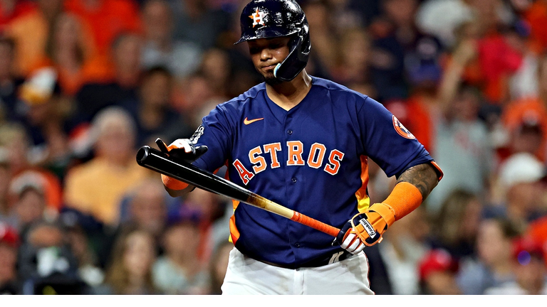 Houston Astros catcher Martin Maldonado 'used an illegal bat' during Game 1  of the World Series